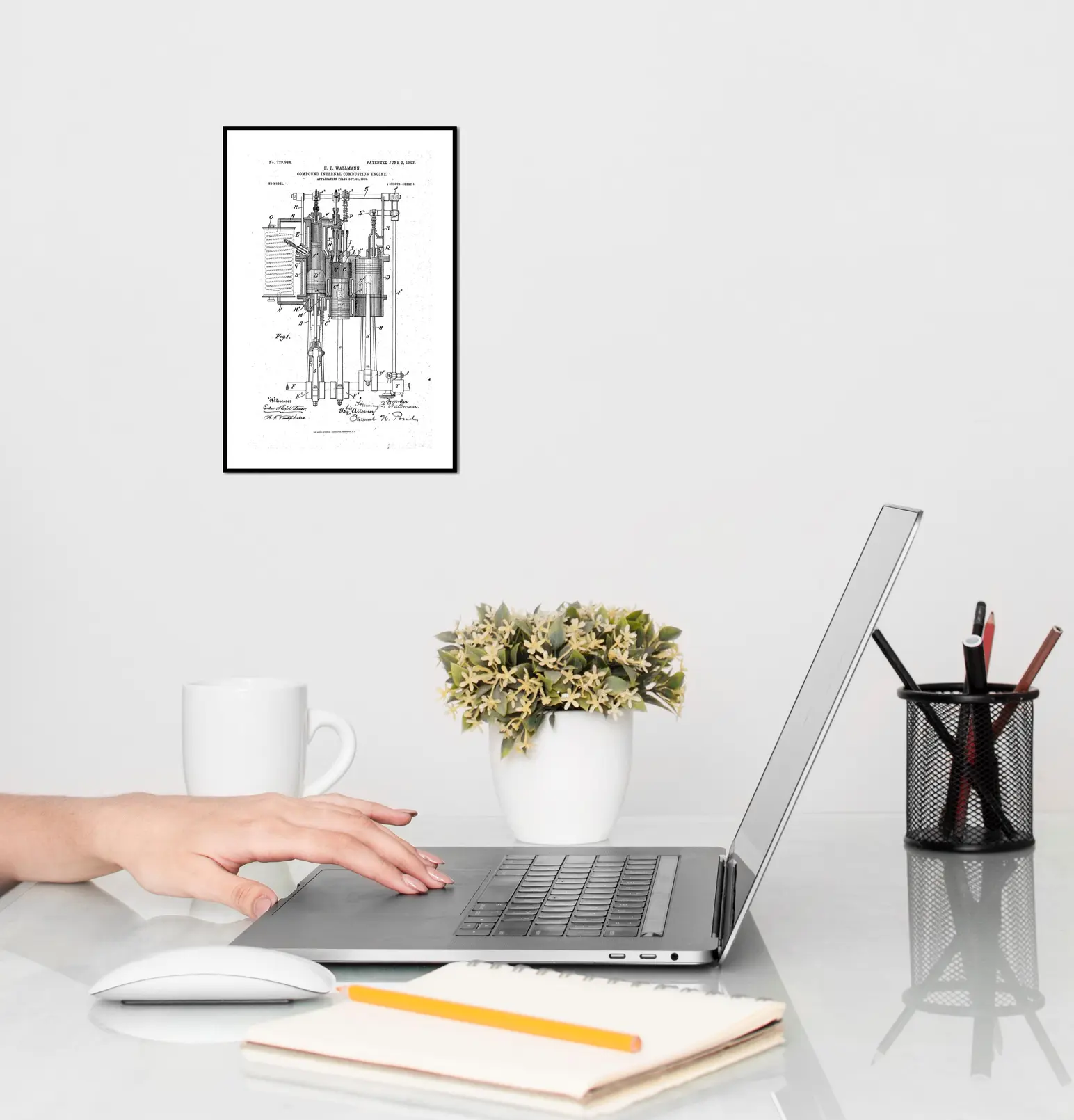 Compound Internal Combustion Engine Patent poster