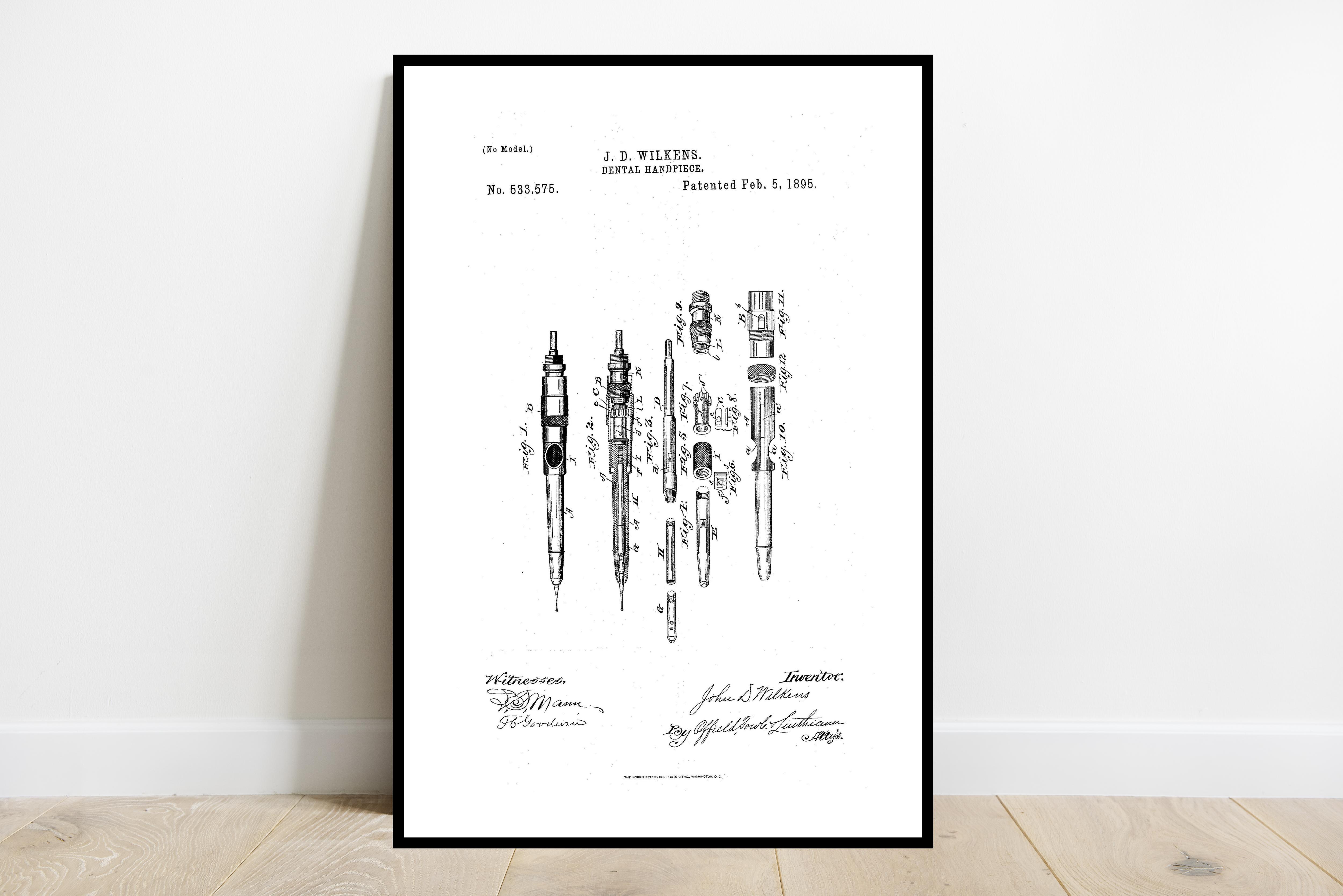 Dental Handpiece Patent poster