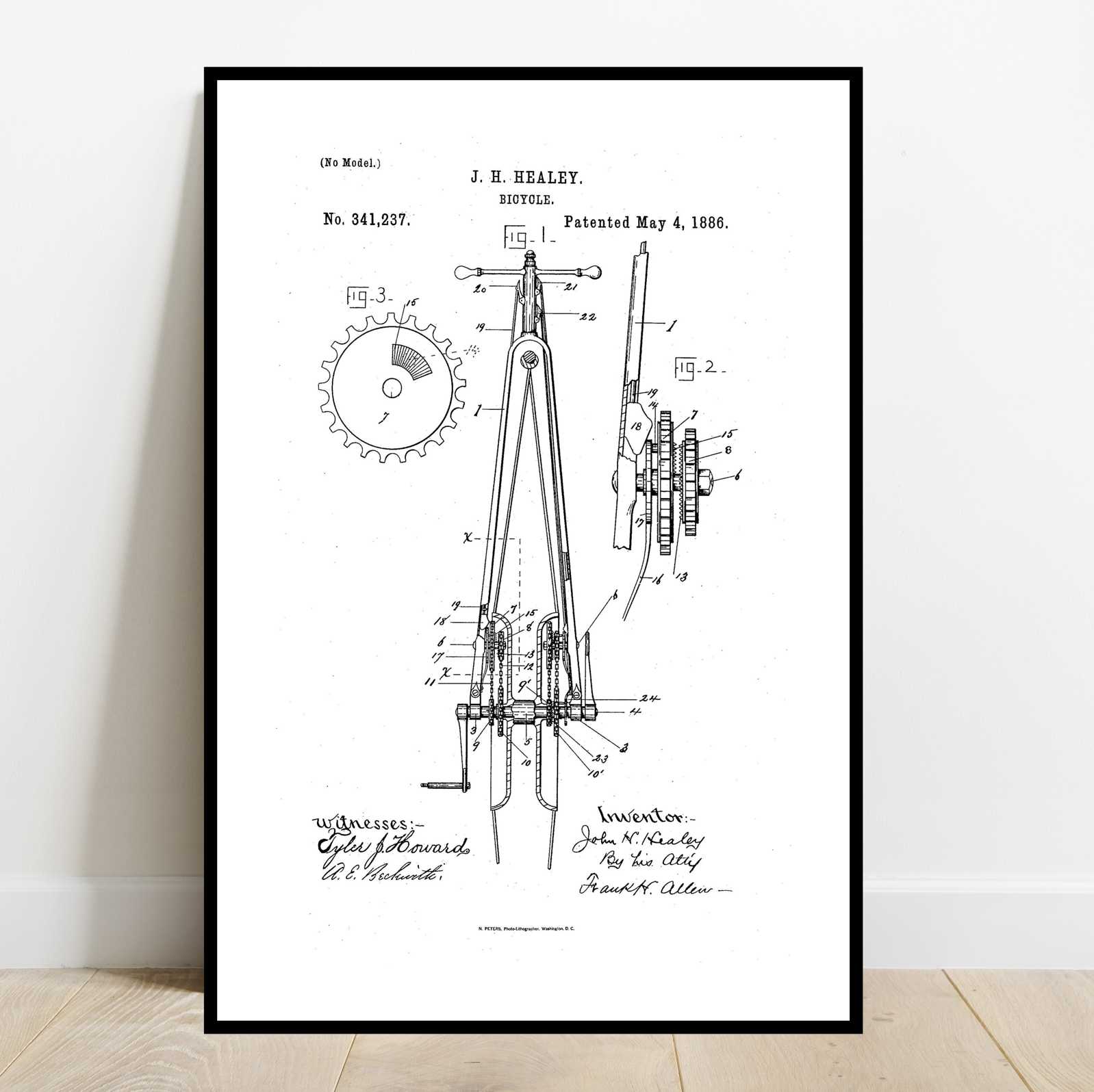 Bicycle Patent poster