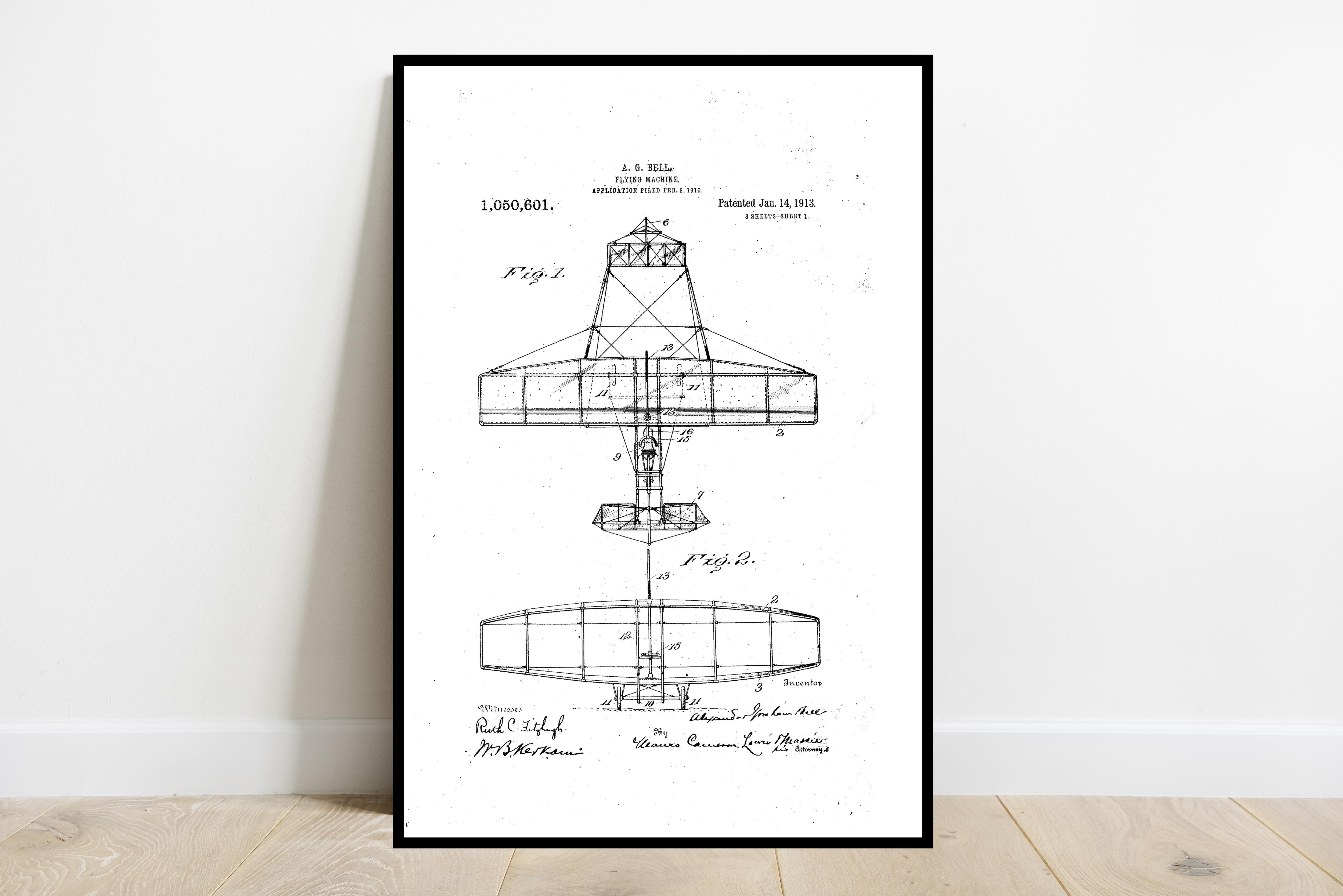 Flying Machine Patent poster